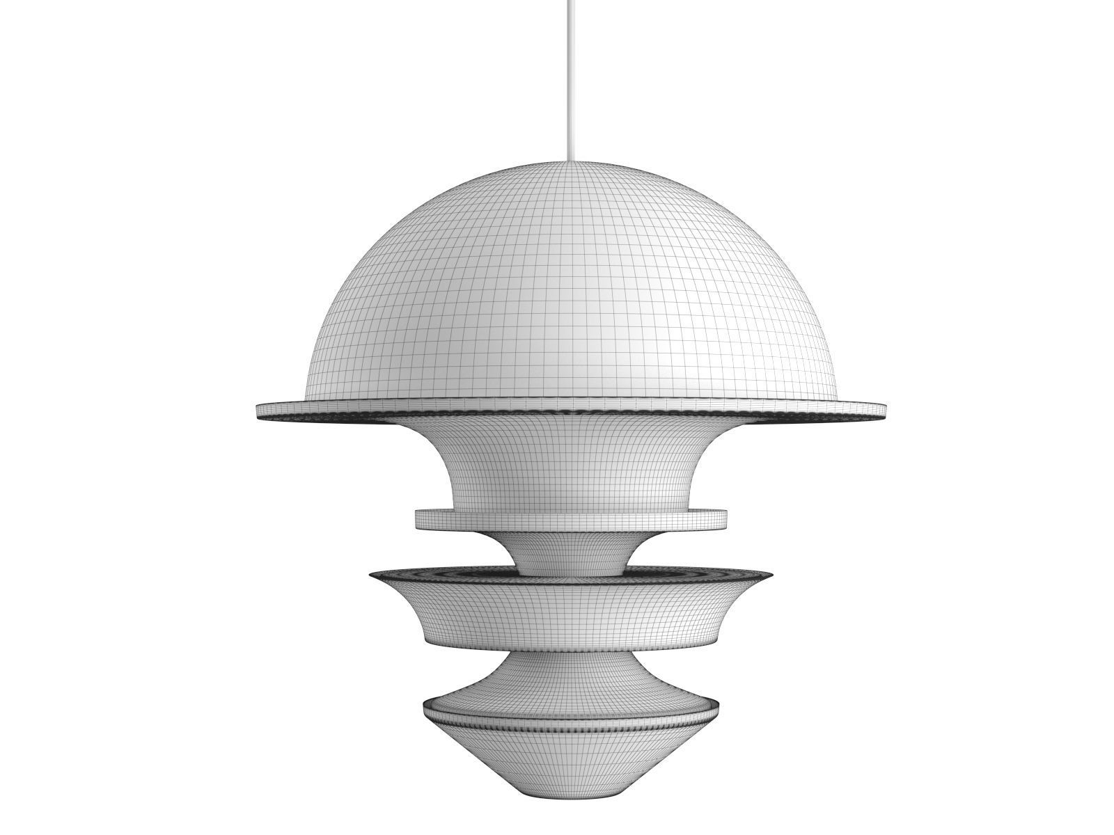 DC 605 Pendant Lamp 3D model_2