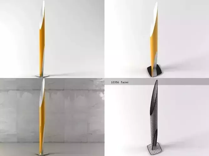 Shakti floor lamp designed 3D model