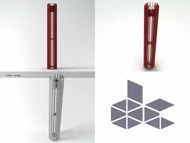 Thor design for light pole 3D model