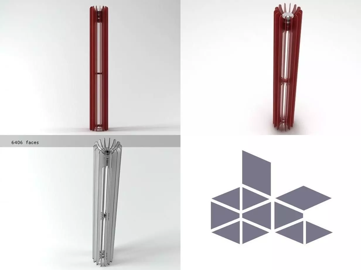 Thor design for light pole 3D model_0