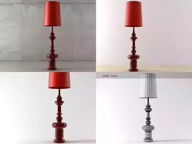 King floor lamp with shade