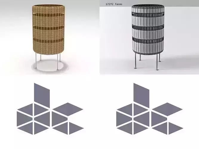 Sunlight S logo design for furniture company 3D model