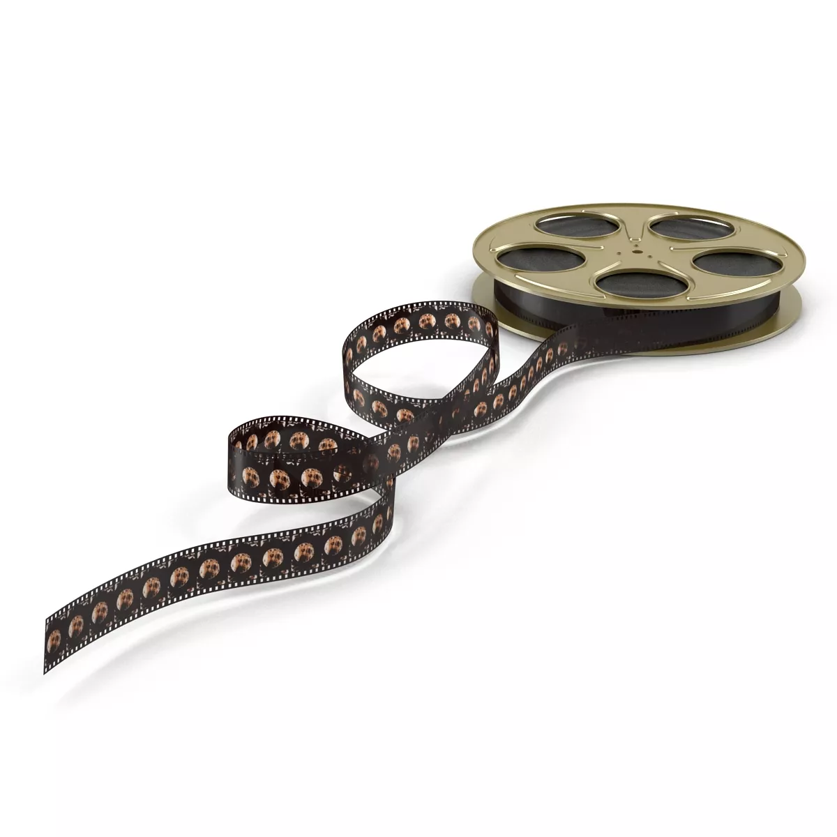 Video Film Reel 6 3D model