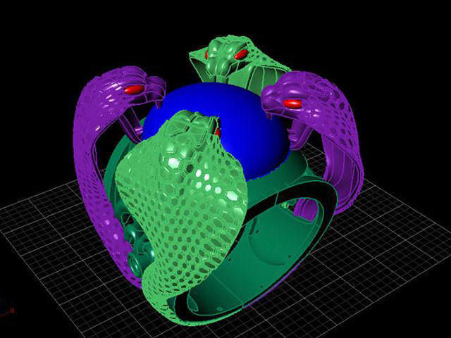 Cobra Snake Ring 3D print model_5