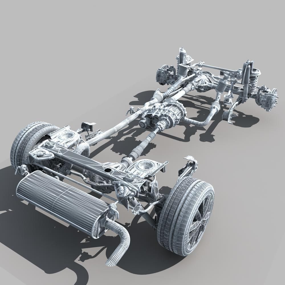 Suspension car 3D model_23