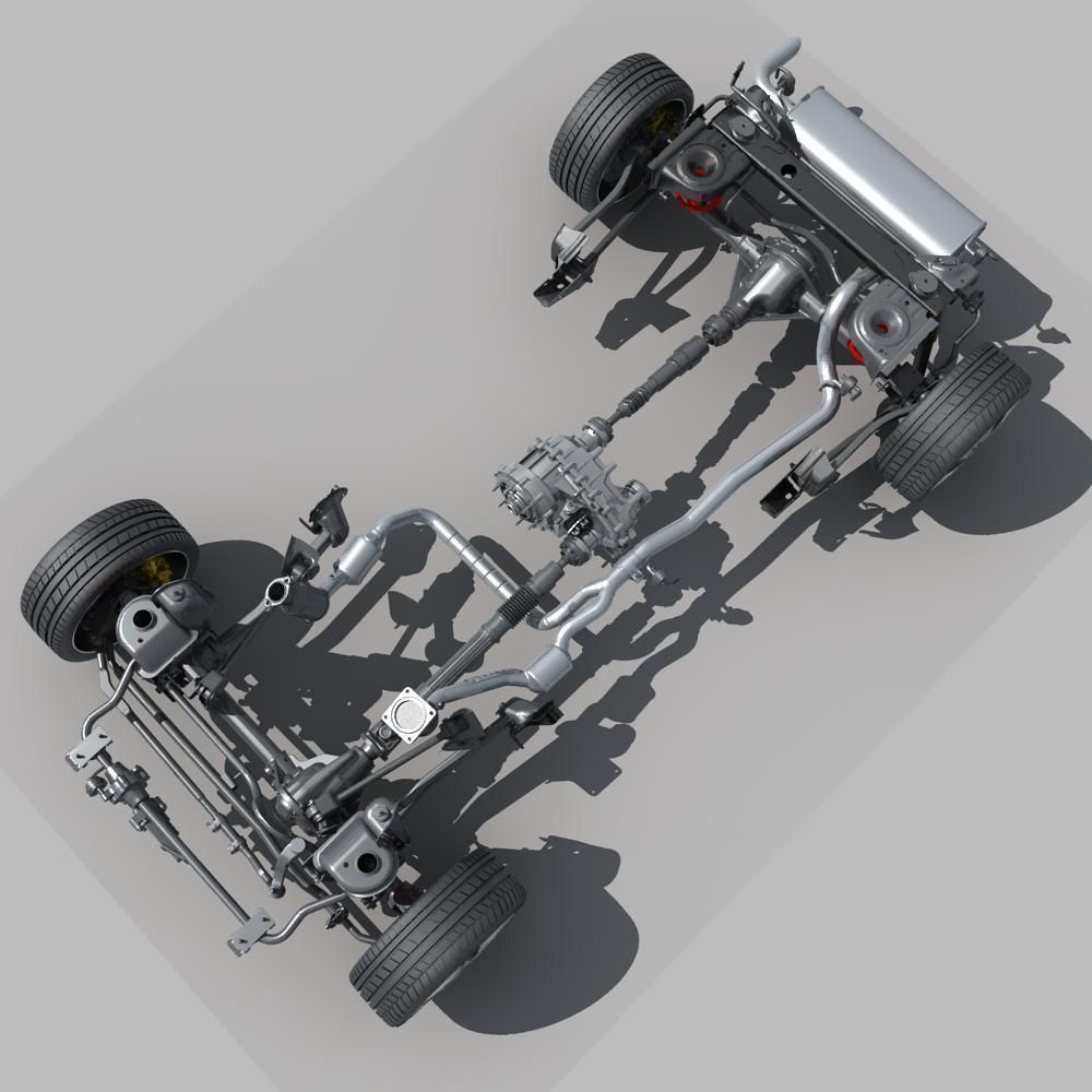Suspension car 3D model_6