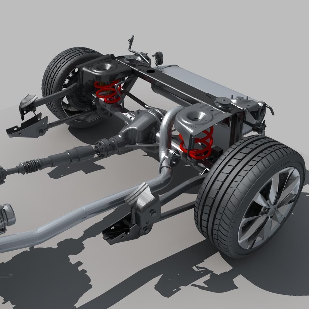 Suspension car 3D model_13