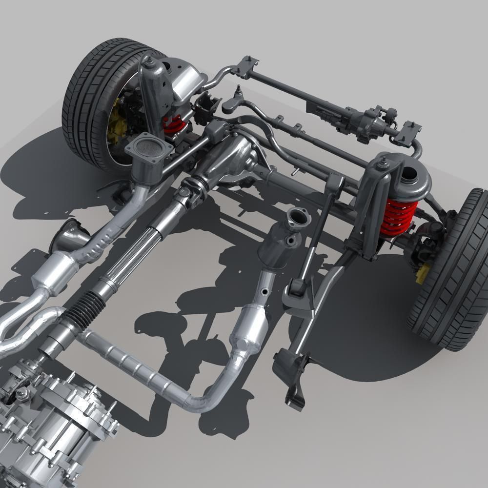 Suspension car 3D model_10