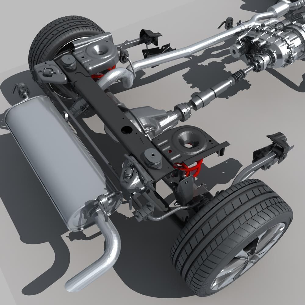 Suspension car 3D model_11