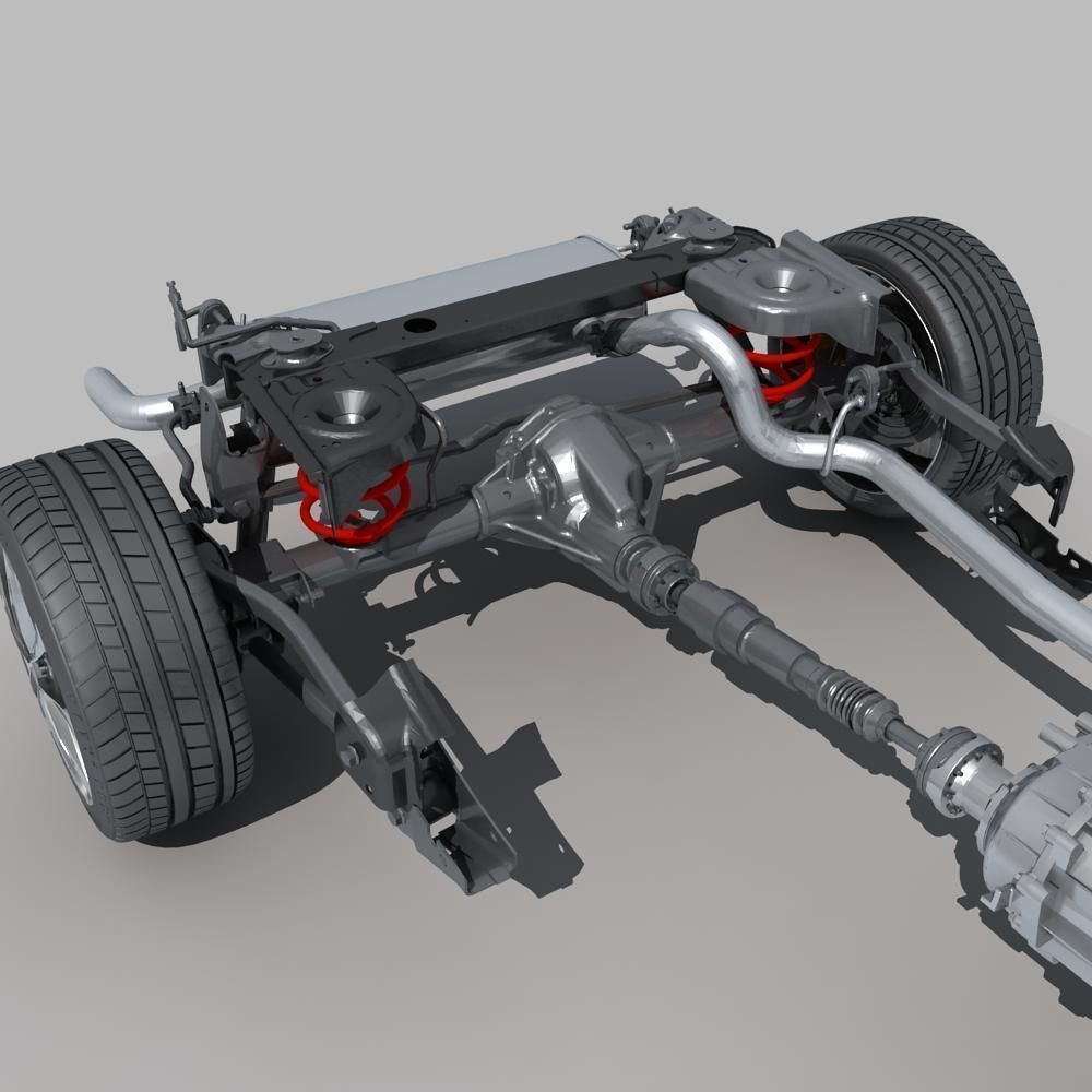 Suspension car 3D model_12