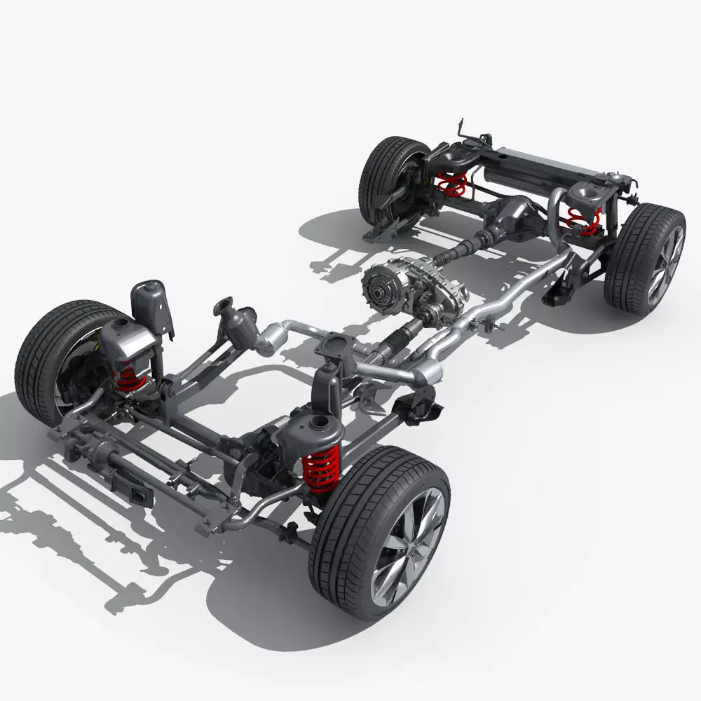 Suspension car 3D model_0