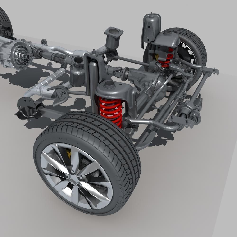 Suspension car 3D model_16