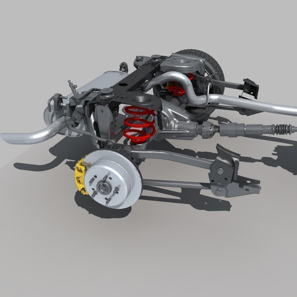 Suspension car 3D model_15