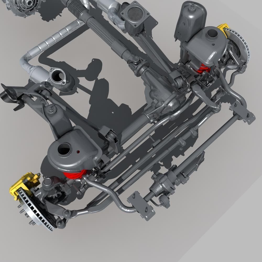 Suspension car 3D model_19