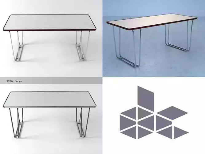 BD Table High 3D model
