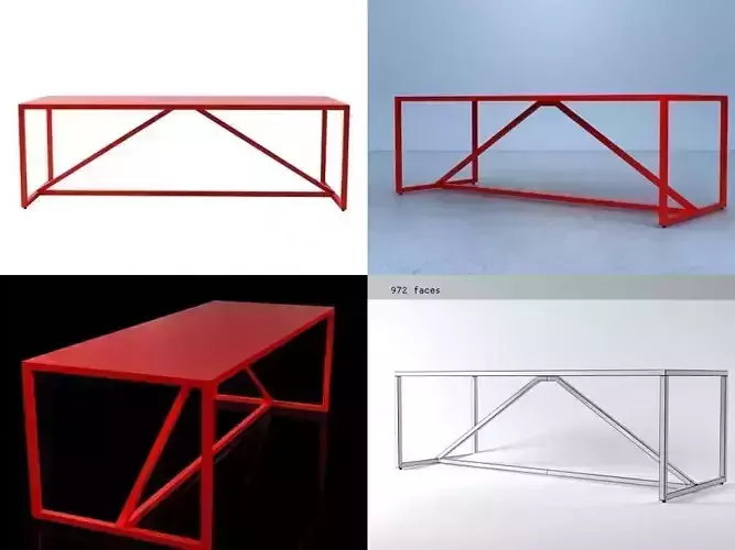 Strut Table 3D model