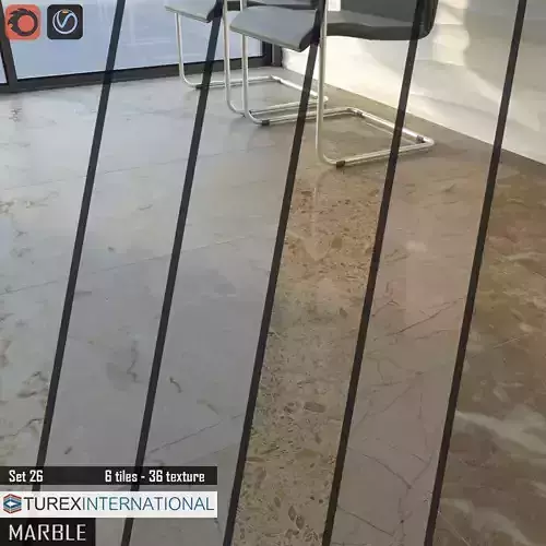 TUREX INTERNATIONAL Marble Tiles Set