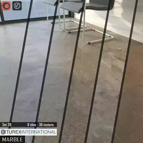 TUREX INTERNATIONAL Marble Tiles Set