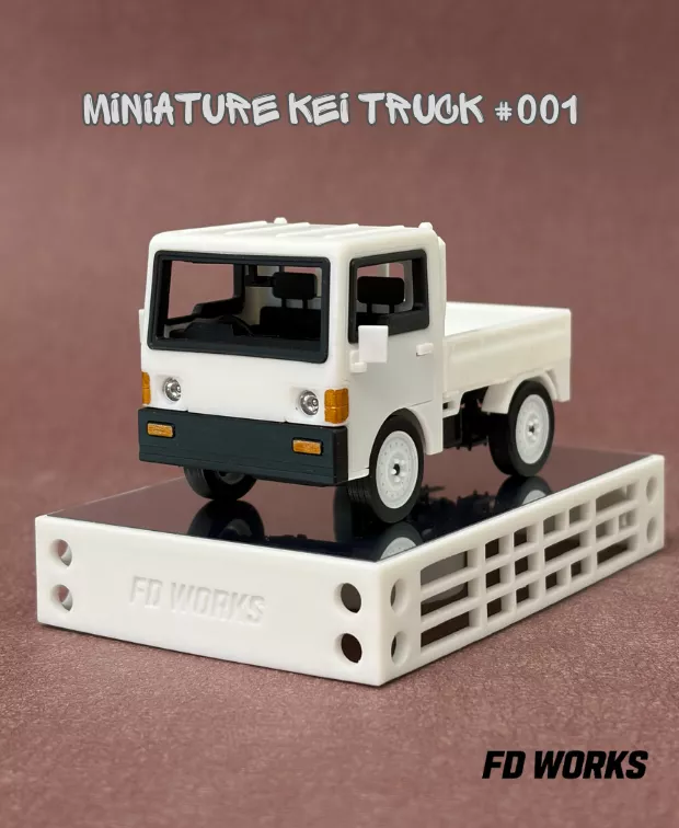 Miniature Kei Truck Assembly Kit 3D print model