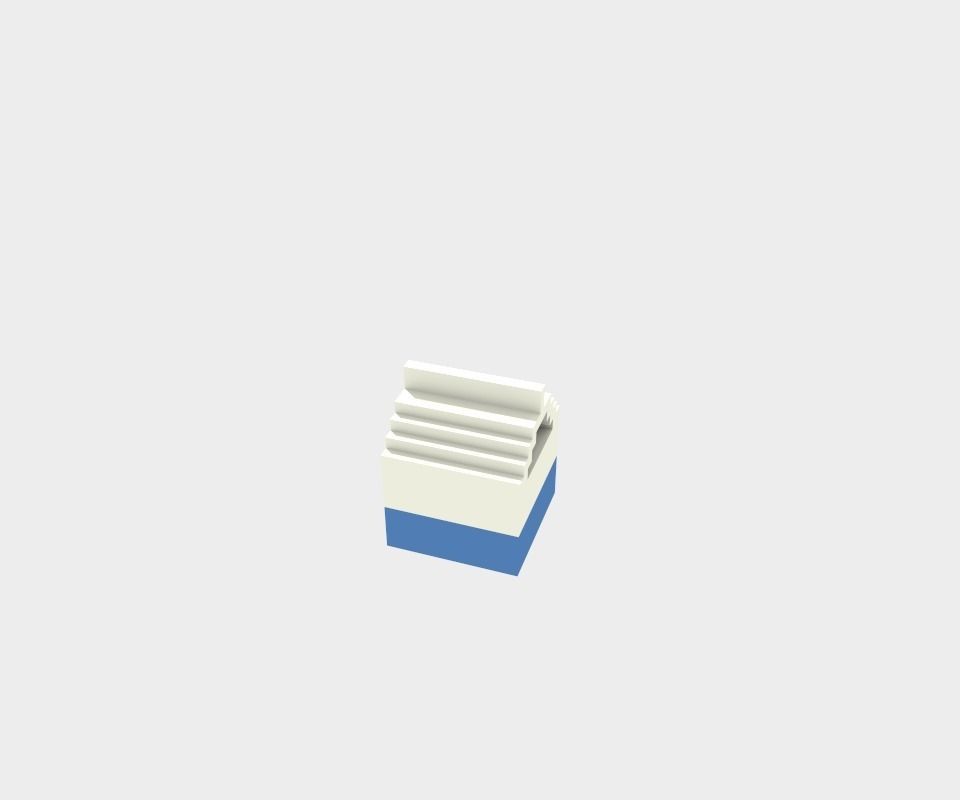 Voxel Milk Box Low-poly 3D model_5