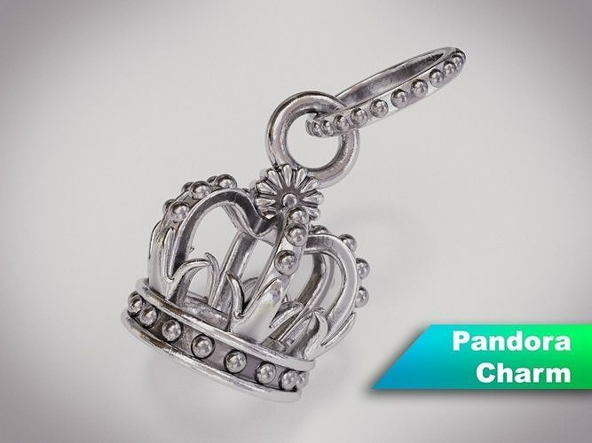 Crown Pandora Charm 3D model