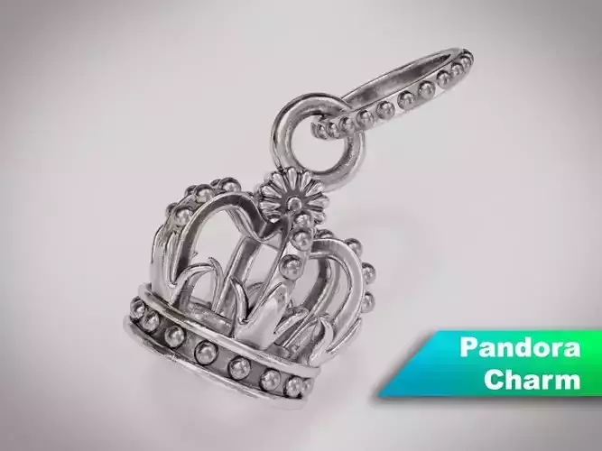Crown Pandora Charm 3D model