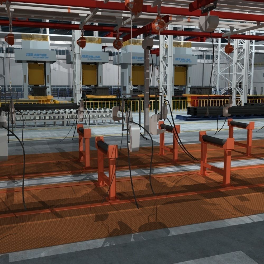 Factory Interrior Scene  3D model_16