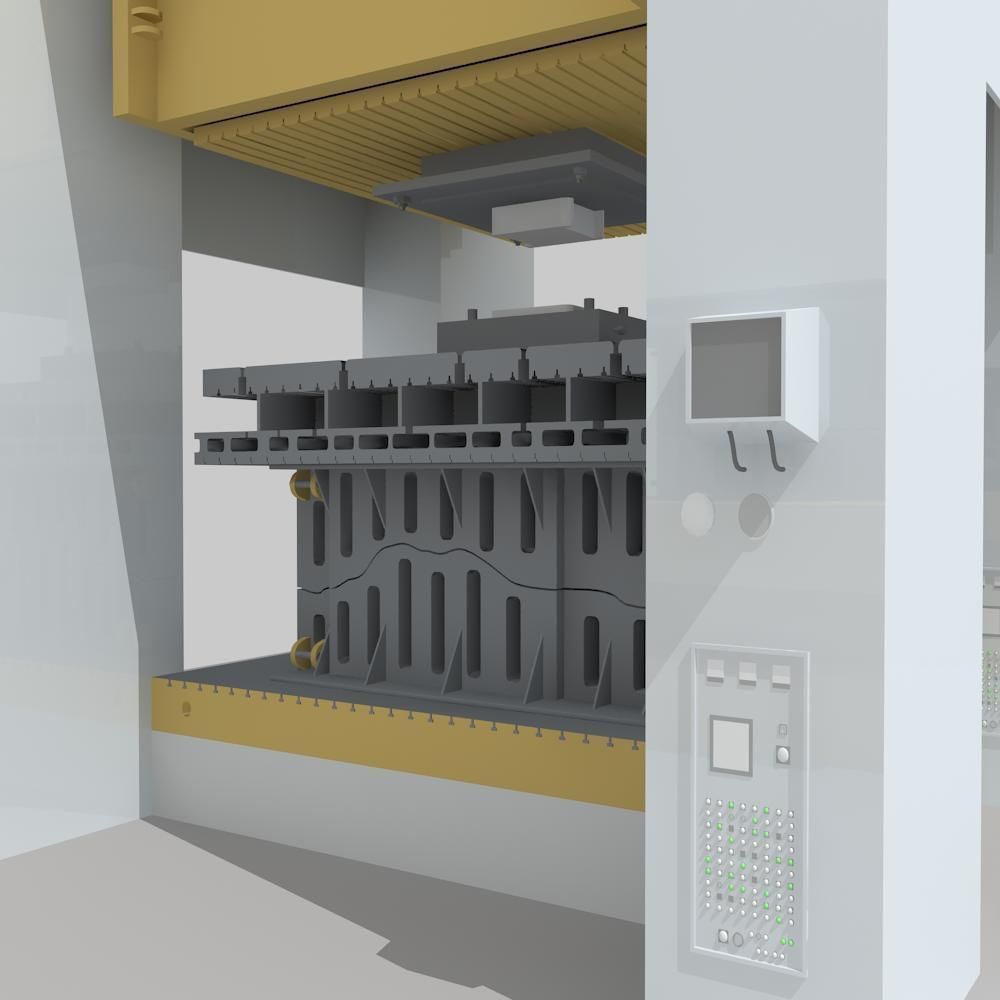 Factory Interrior Scene  3D model_28