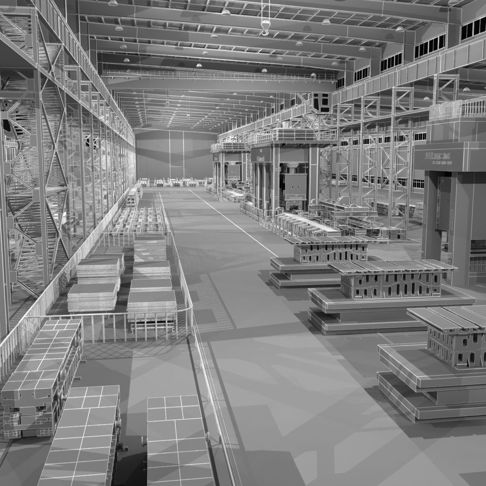 Factory Interrior Scene  3D model_20