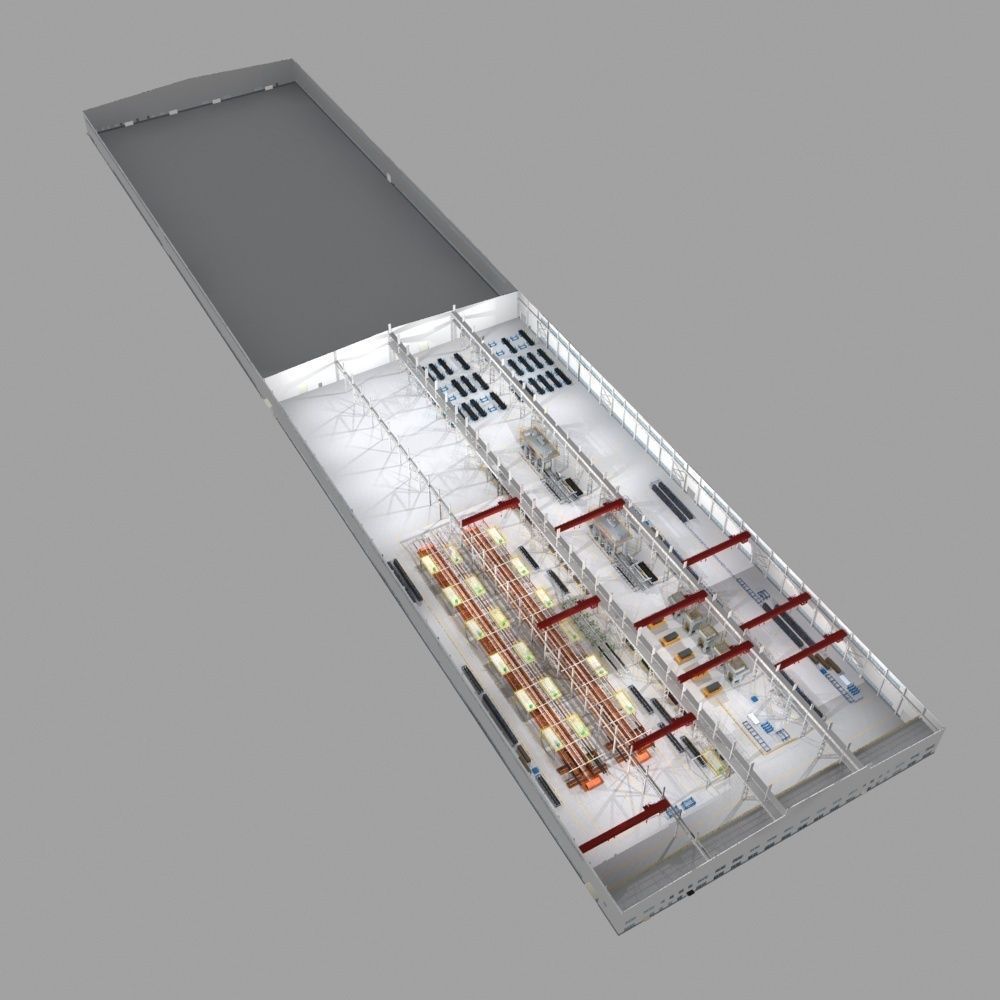 Factory Interrior Scene  3D model_9