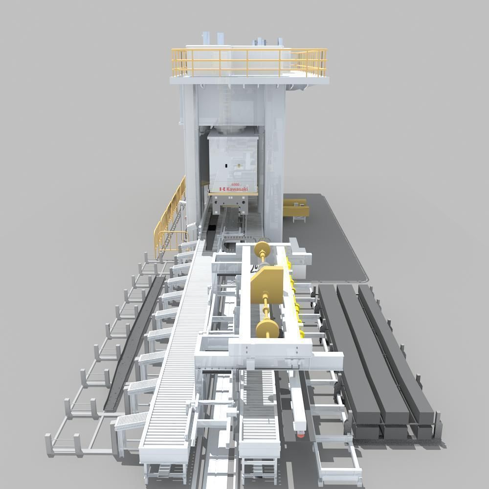 Factory Interrior Scene  3D model_17