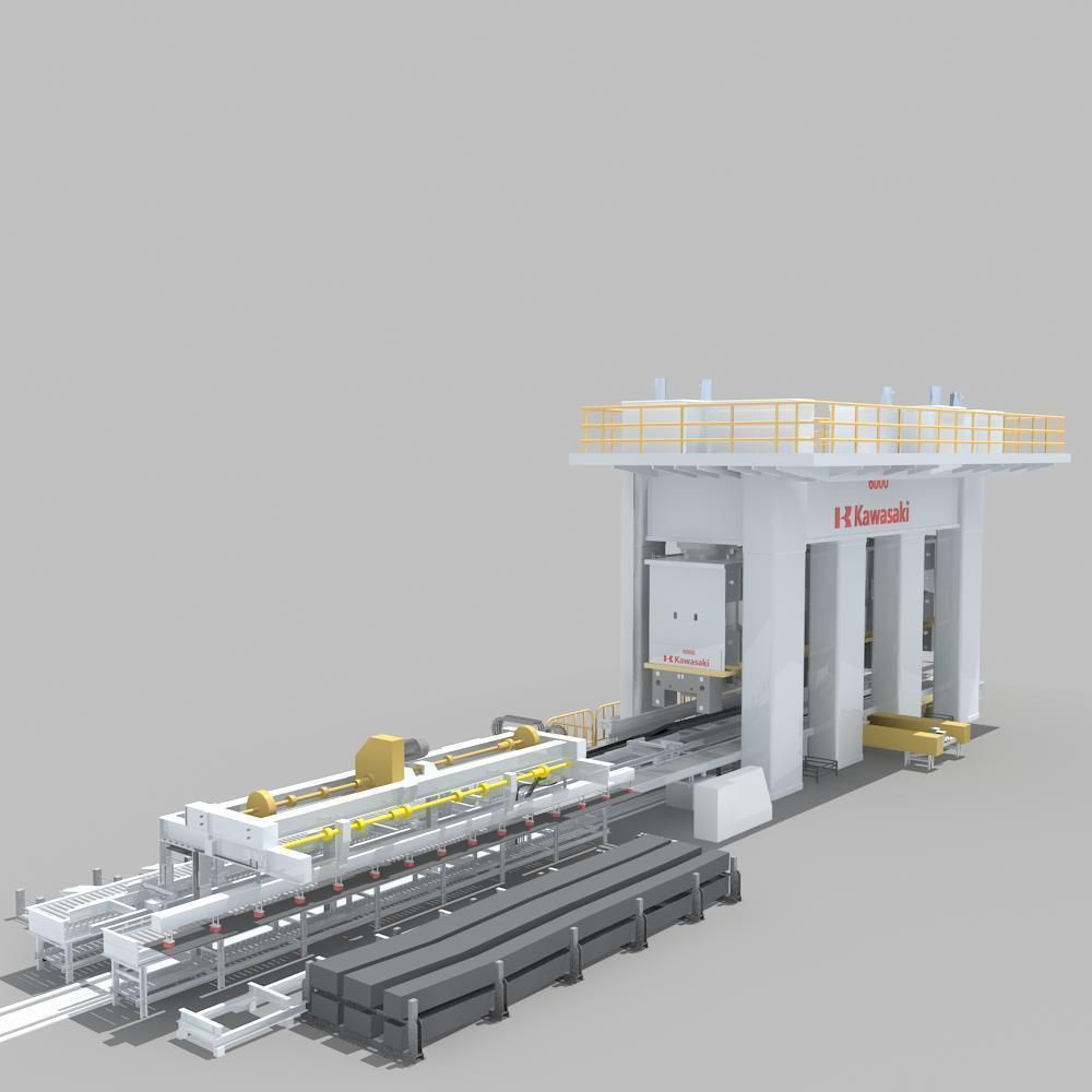 Factory Interrior Scene  3D model_23