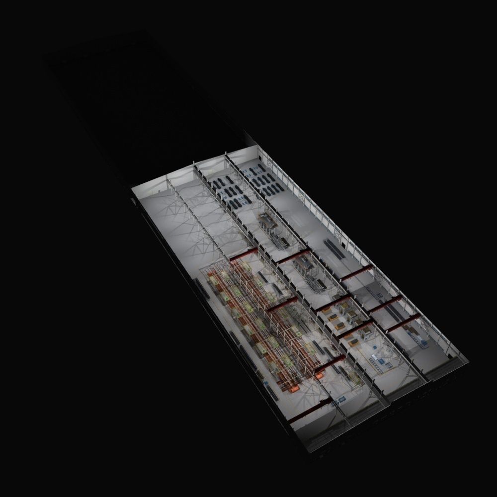 Factory Interrior Scene  3D model_7