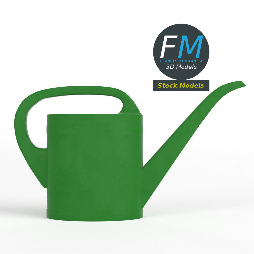 Small watering can 3D model_3