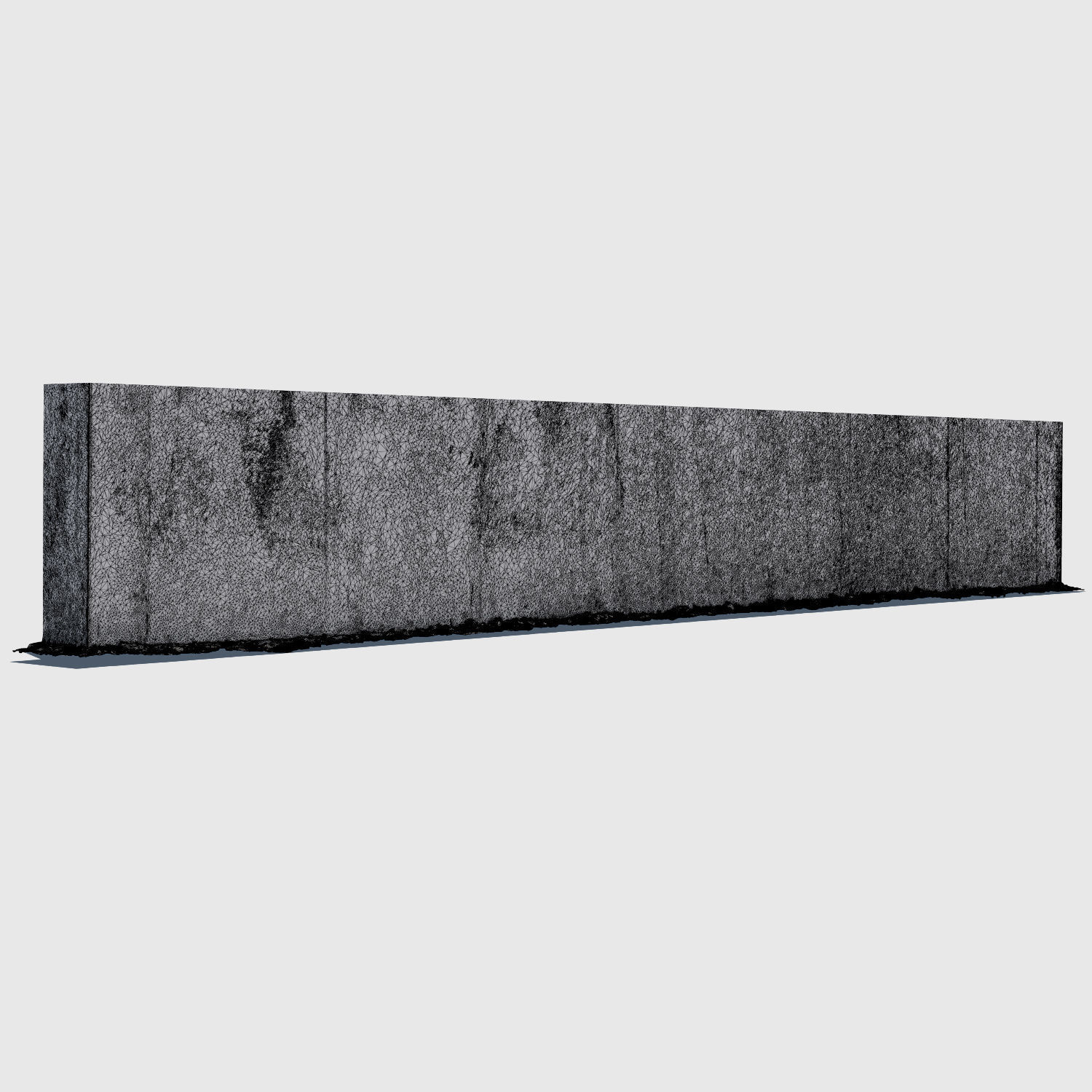 Rusty Metal Wall 3D model_2