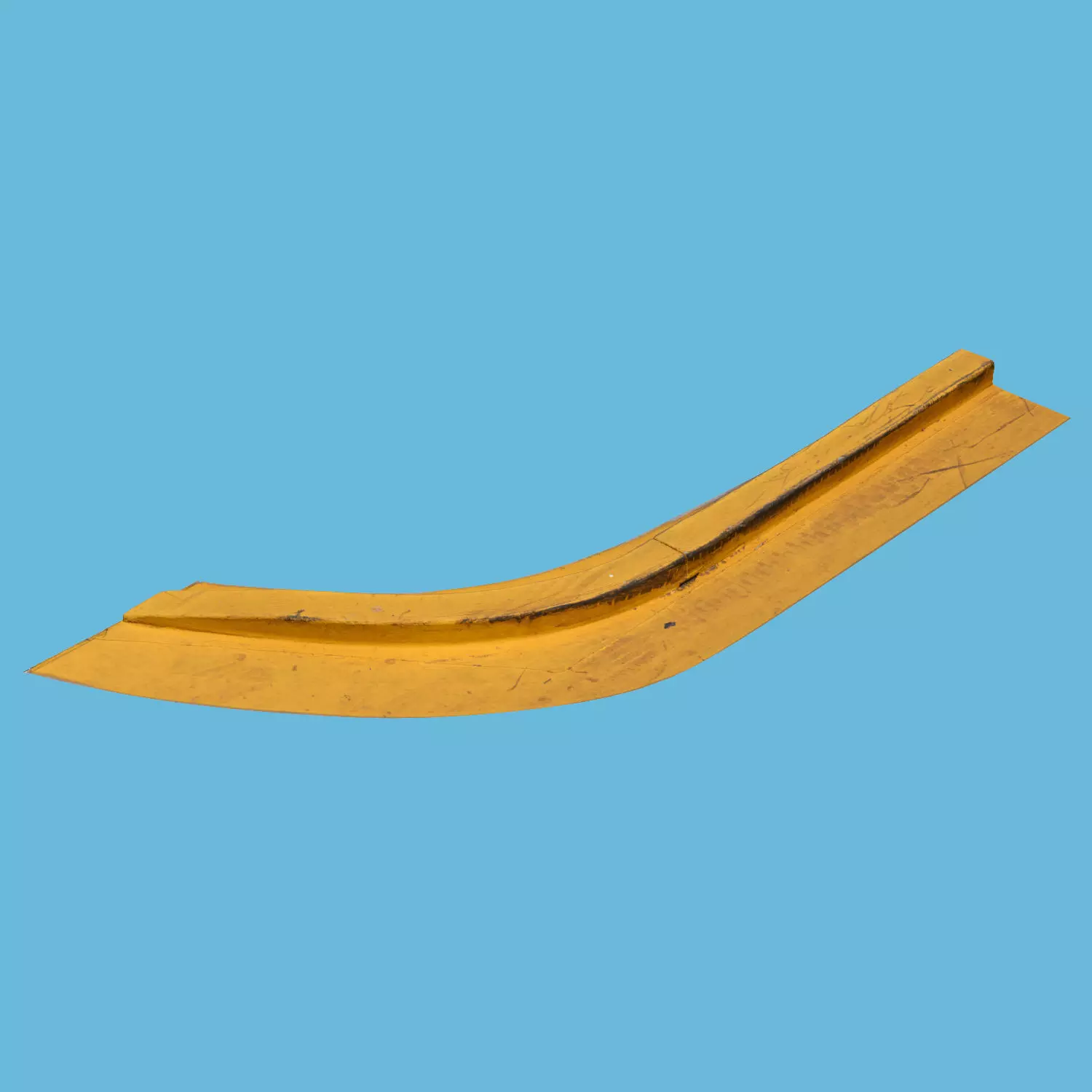 Yellow Curb Corner 3D model_0