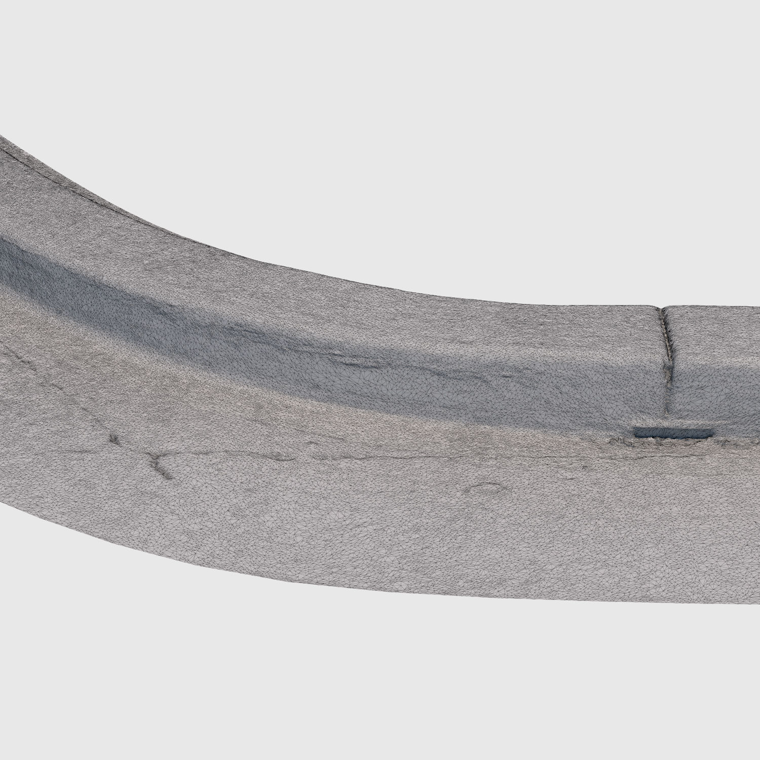 Yellow Curb Corner 3D model_5