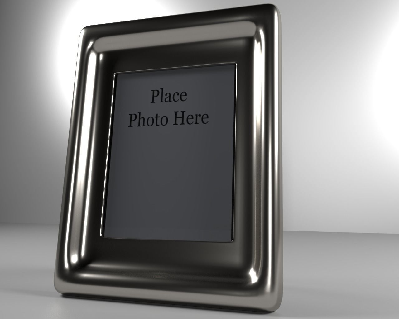 Desktop Picture Frame V02 3D model_2