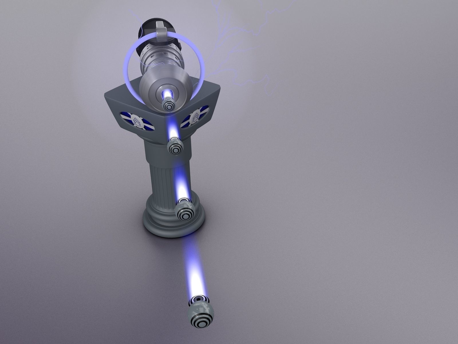 Space Gun 3D model_3