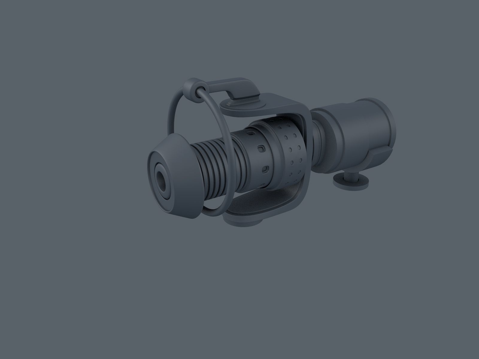 Space Gun 3D model_2