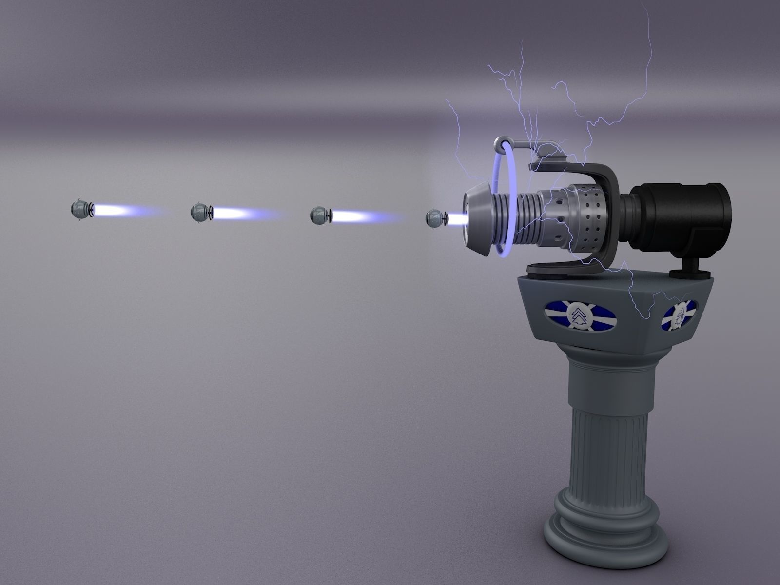 Space Gun 3D model_1