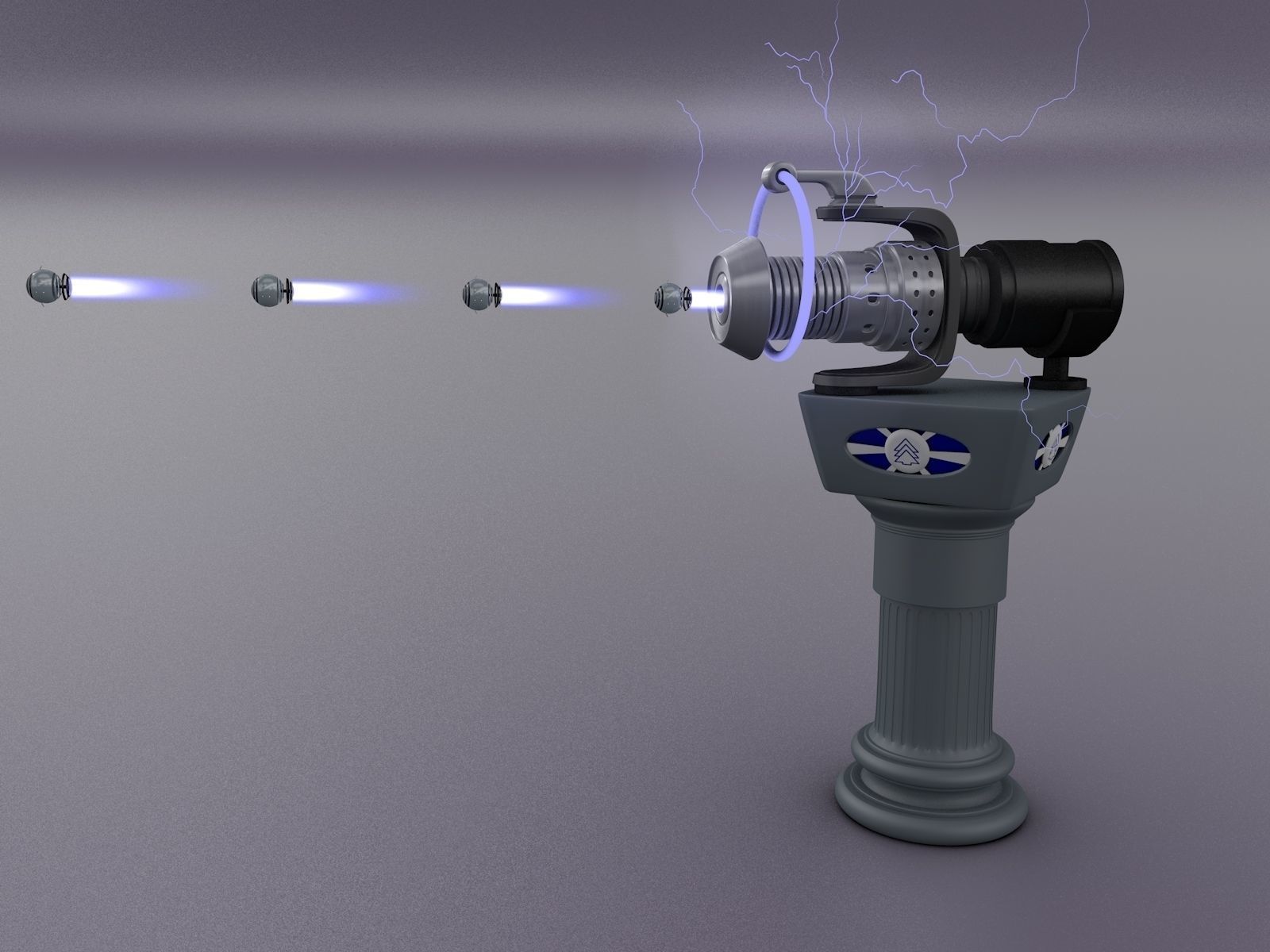 Space Gun 3D model_4