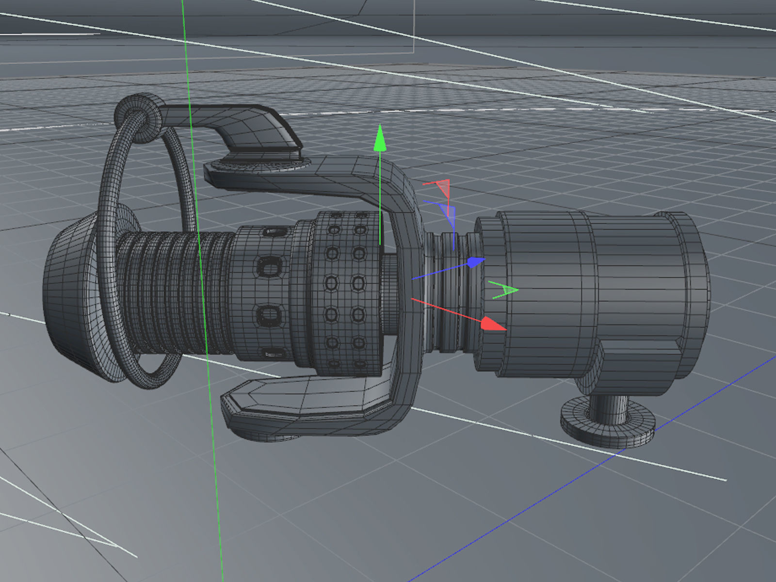 Space Gun 3D model_5