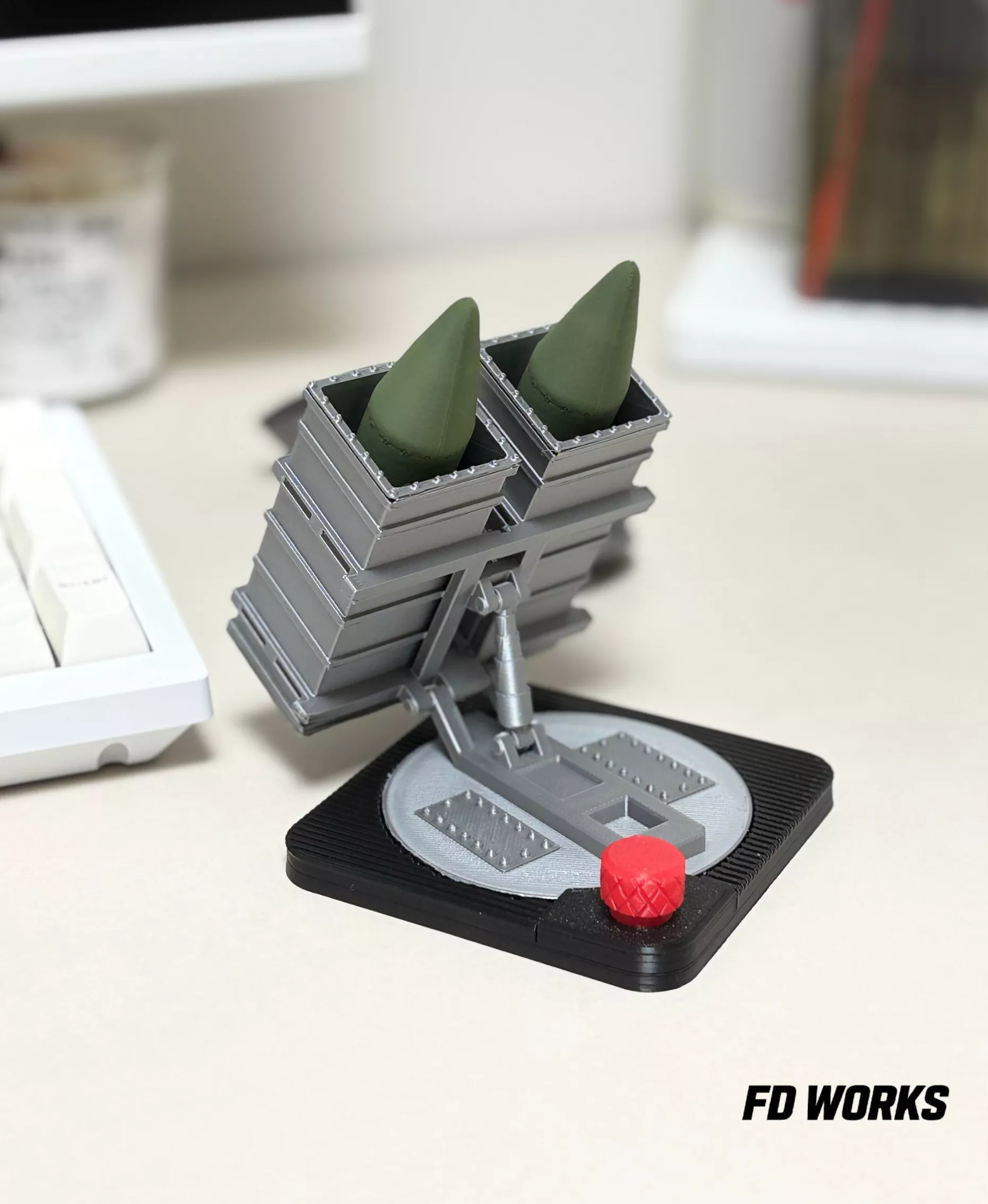 Missile Launcher Desk Toy and Pen Holder 3D print model