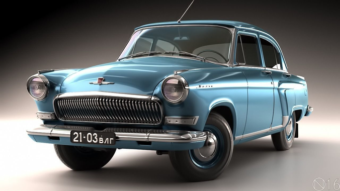 GAZ Volga 21 3rd series 1962 3D model