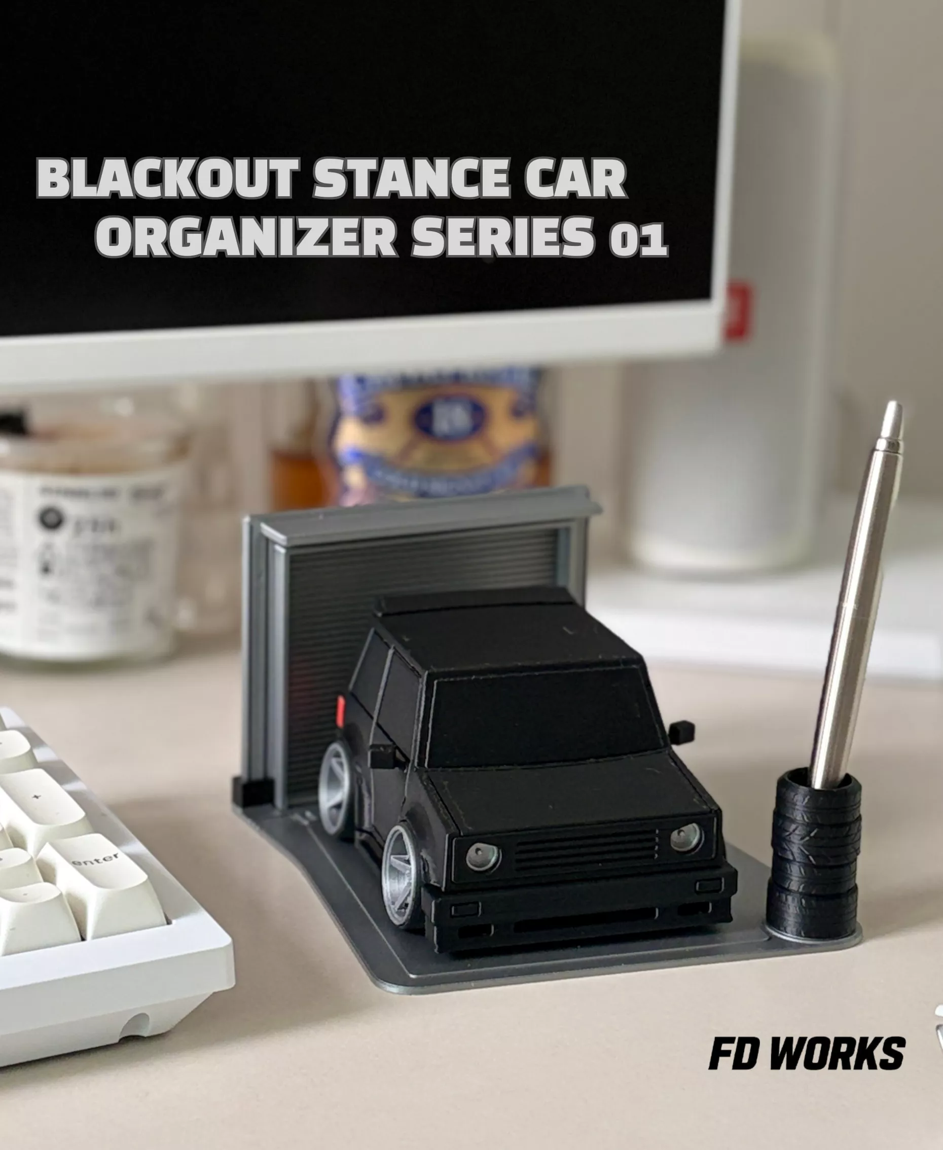80s Euro Hatchback Stance Car 3D print model