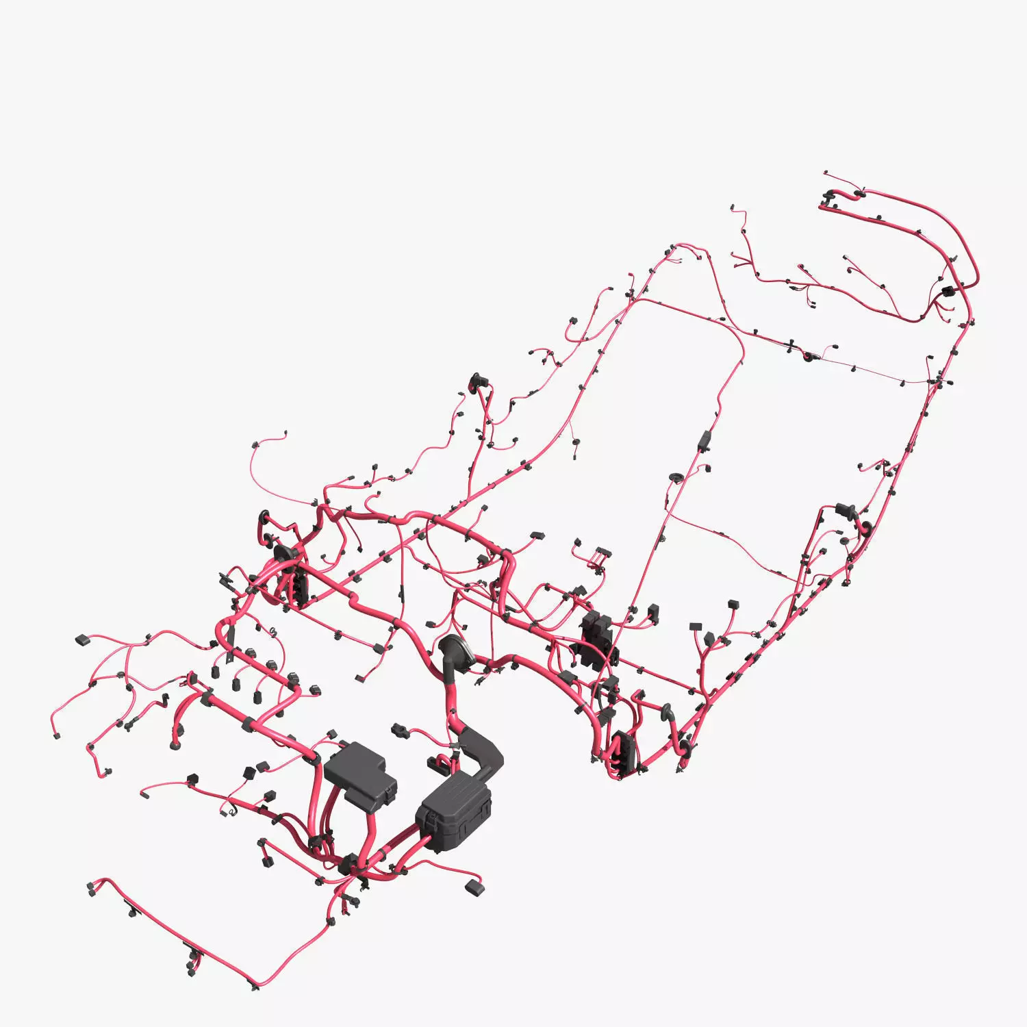 Automotive Electronic System 3D model_0