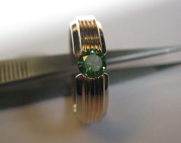 Mans solitaire ring - original 3D print model