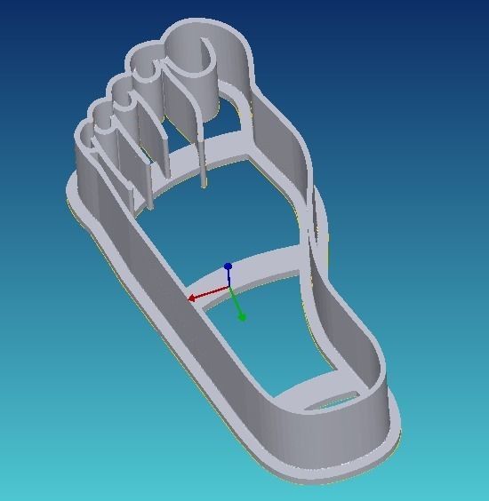 Foot cookie cutter 3D print model