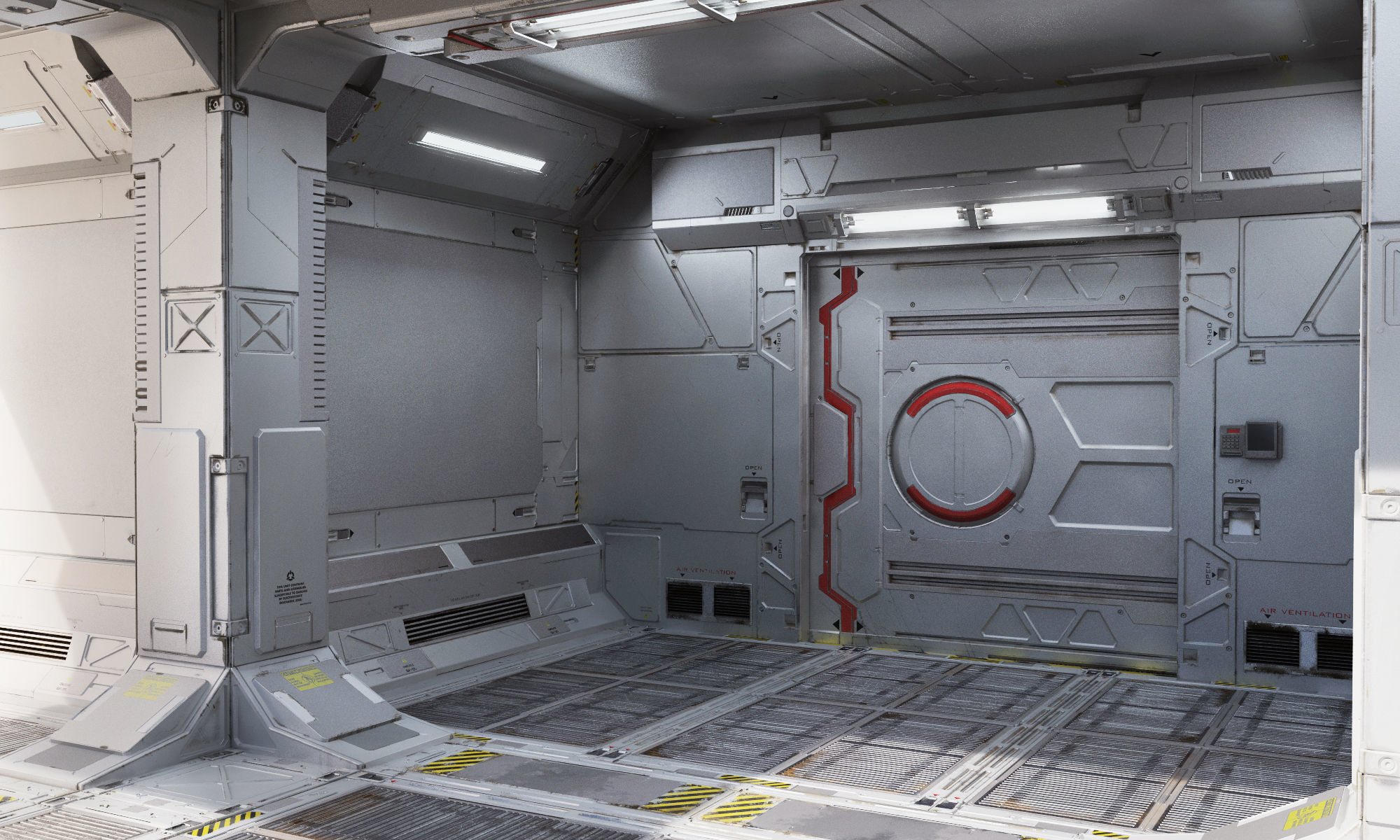 sci-Fi-Hall textured CLEAN FULL EDITION PACK 3D model_10